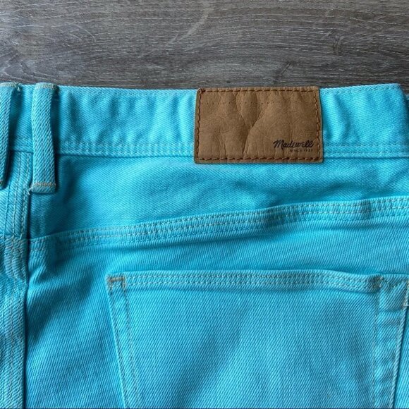 Madewell Raw Hem Denim Blue Shorts - Picture 7 of 16